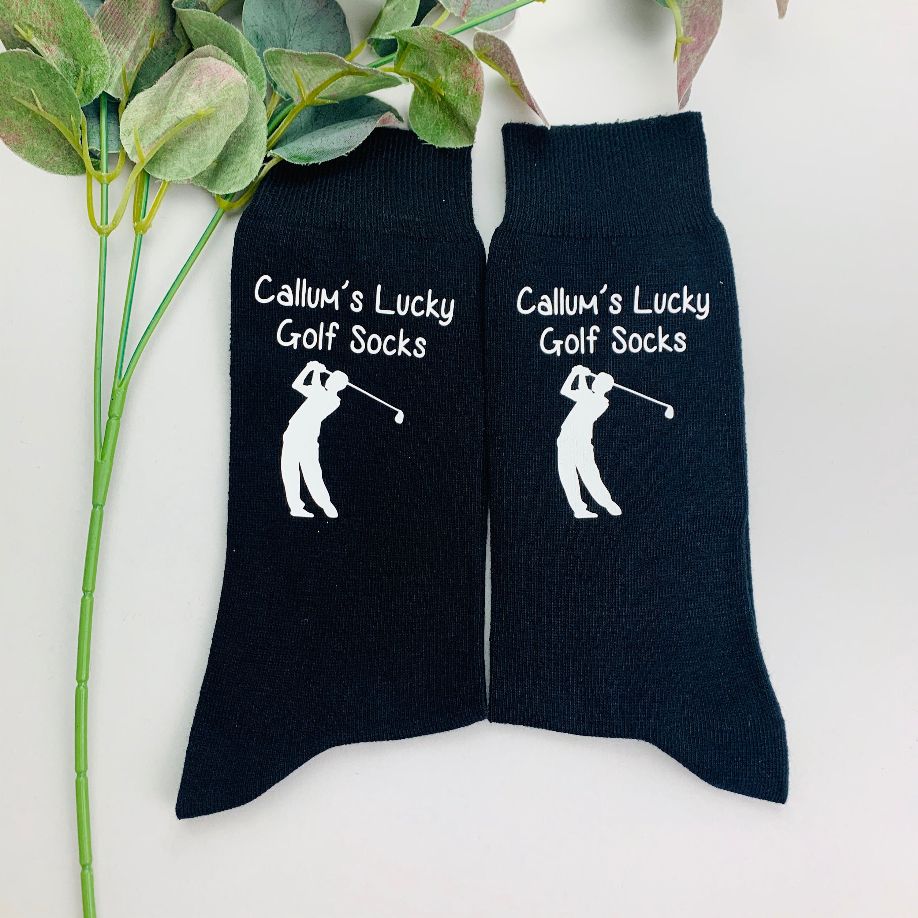 Golf Socks Golf Golf Gift Personalised Socks Fathers - Etsy UK