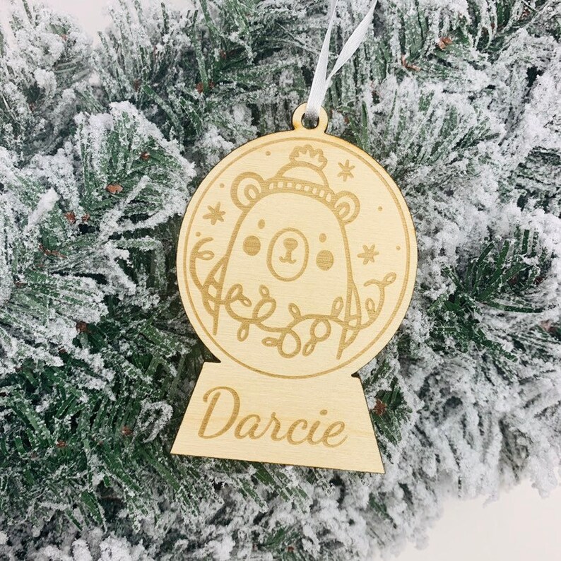 Personalised Christmas Tree Decoration Bauble Gift Ornament
