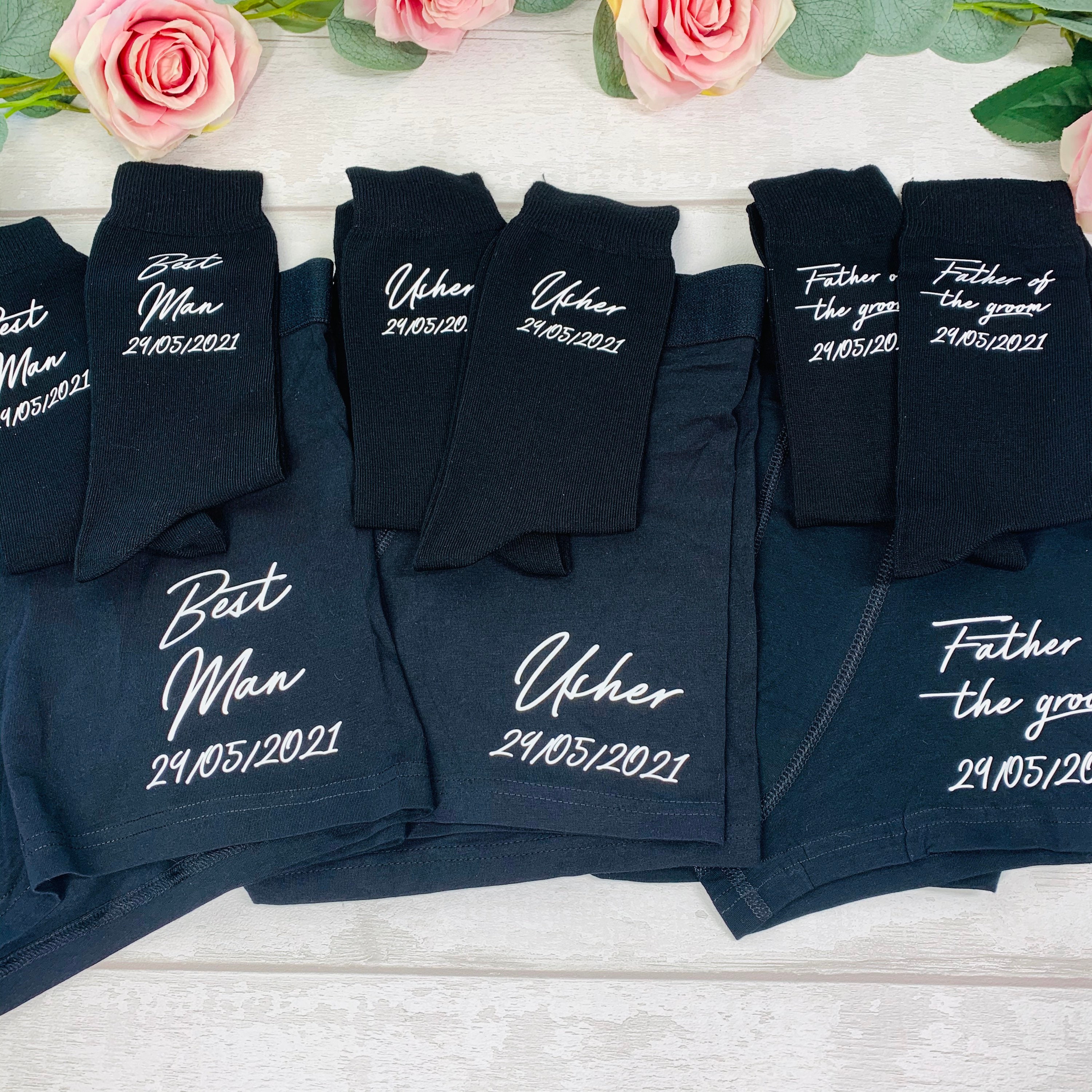 Image of Wedding Socks, Groom Gift, Gift For The Groom, Boxers. Boxers, Wedding, Marriage, Party, Groomsmen