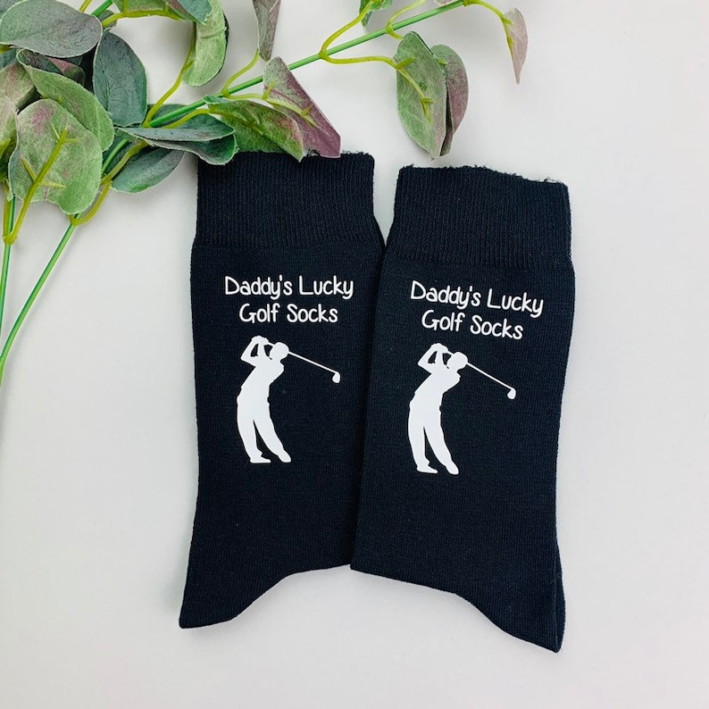 Golf Socks Golf Golf Gift Personalised Socks Fathers Etsy UK