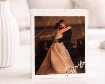Personalised Photo Gift, Building Blocks, Valentines Gift