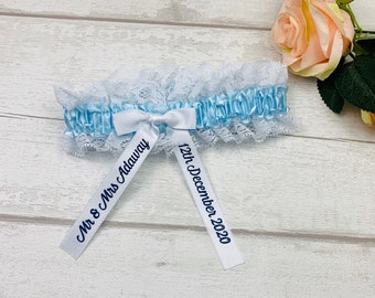 Personalised Garter, Bride, Wedding, Garter, Bridal Garter