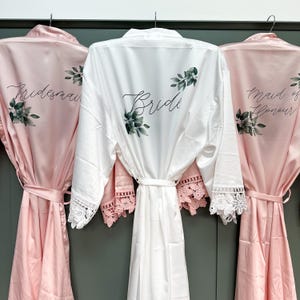 Bride Robe, Bride Dressing Gown, Bridesmaid Robe, Bride to be, Wedding Party, Wedding Robe,
