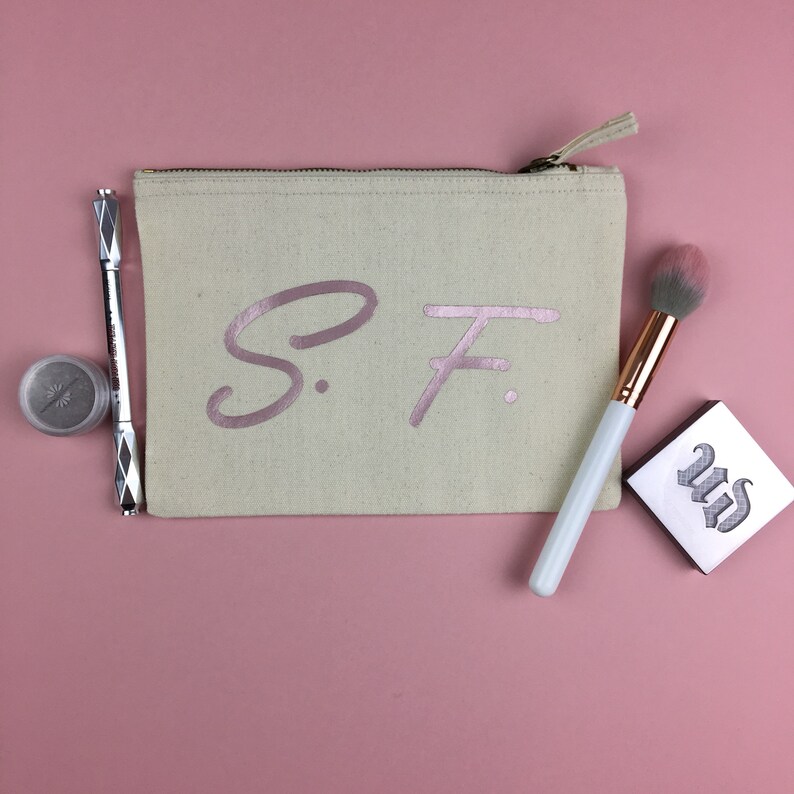 Bridesmaid gift Personalised Make Up Bag Bride Bridesmaid Thank you Bride Make up Bag Wedding Make Up Bag Bridesmaid Gift Wedding bag