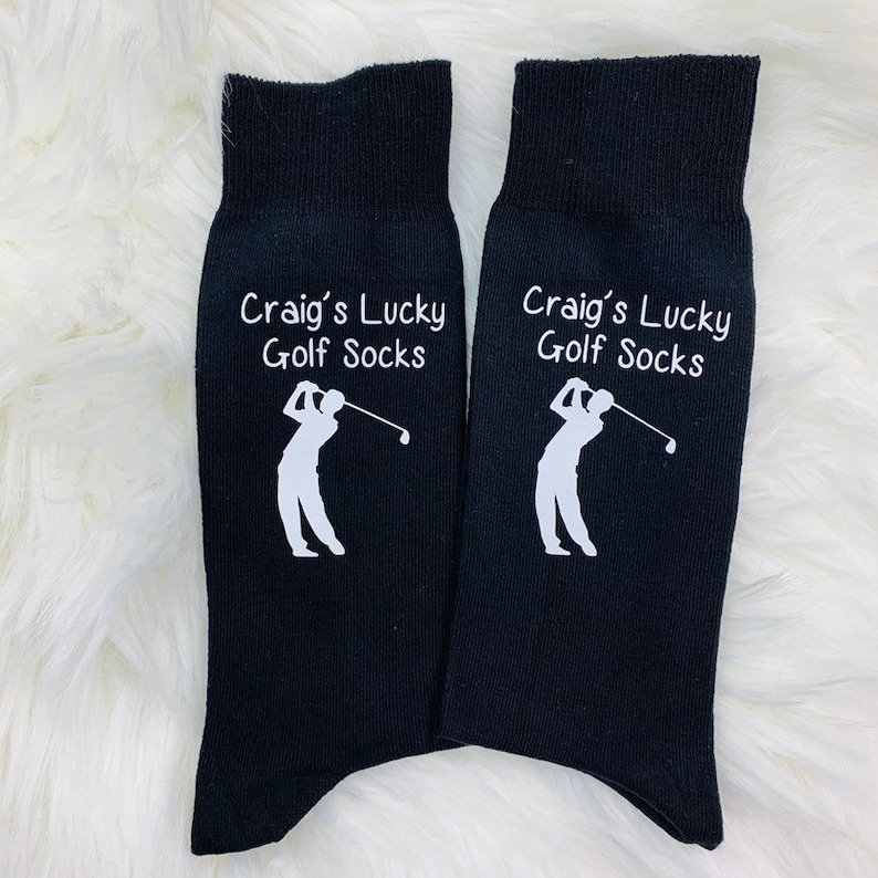 Golf Socks Golf Golf Gift Personalised Socks Fathers Etsy UK