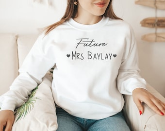 Future Mrs Jumper, Bride to Be, Personalised Jumper