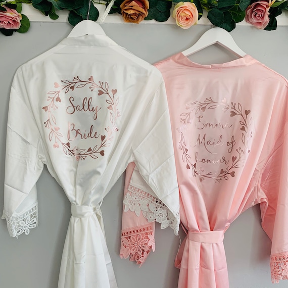 Bride Robe, Bride Dressing Gown, Bridesmaid Robe, Bride to Be