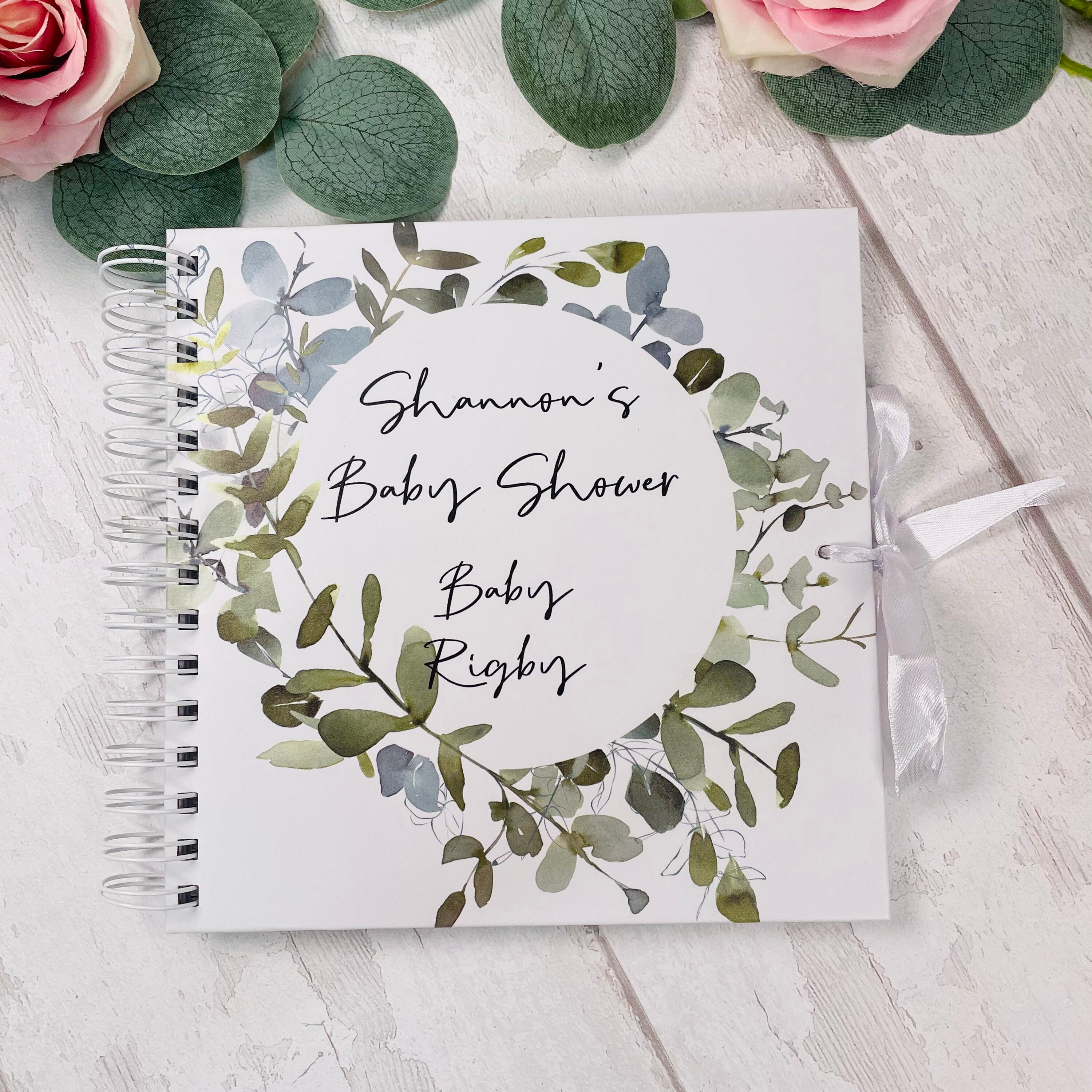 Eucalyptus Wedding Guest Book Guest Book Personalised Etsy