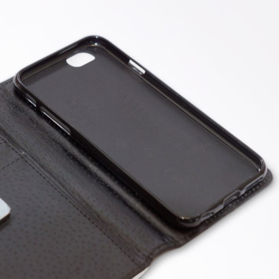 HTC U11 Life Case - Custodia in pelle con supporto per carte di credito e finestra, chiusura magnetica per HTC U11 Life