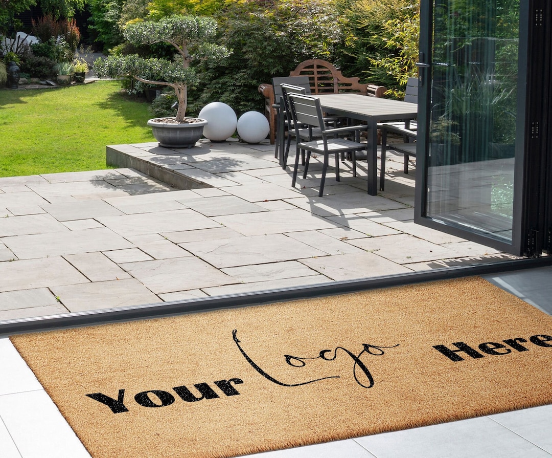 Large Custom Door Mat With Business Name or Logo Coir Door Mat