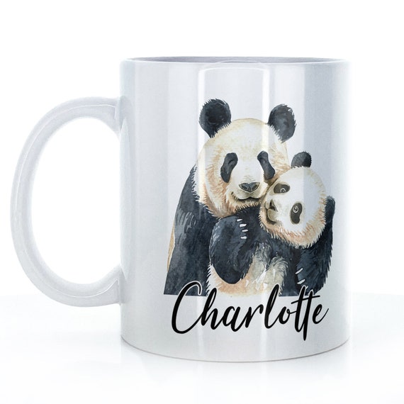 Personalised Panda Mug Customised With Name/initials Mug With - Etsy UK