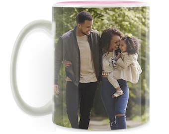 Personalized Photo Mug, Color Changing, Custom Text,