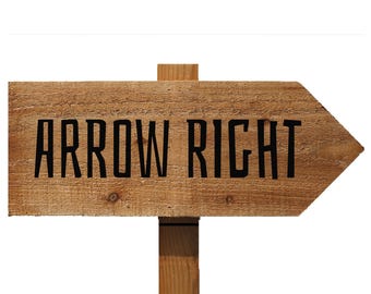 Custom Weatherproof Wooden Sign | Personalized outdoor Stake Direction Sign