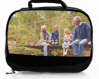Bolsa para el almuerzo con imagen personalizada, caja para aperitivos con nombre/foto personalizados.