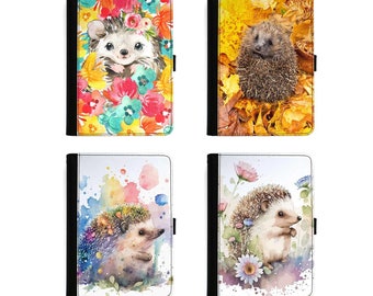 Hedgehog Universal Pu Leather tablet case for Lenovo, Huawei, Nokia, Xiaomi, Samsung, Sony or Alcatel with a Flip Wallet 360 Swivel