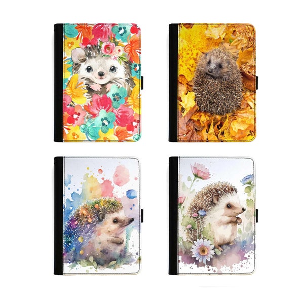Hedgehog Universal Pu Leather tablet case for Lenovo, Huawei, Nokia, Xiaomi, Samsung, Sony or Alcatel with a Flip Wallet 360 Swivel