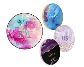 Personalised Wireless QI Charger marble initial or name For Iphone 11,12,13,14 and Samsung S21/ S22/ S23 & Google, LG, Nokia, Huawei