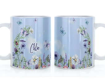 Tazas y Vasos de Flores