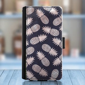 Leder Handytasche für Motorola, Oppo Modelle, PU Wallet Cover mit Beige / Braun Design