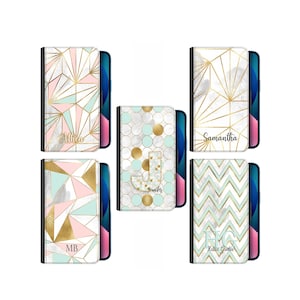 Étui de téléphone personnalisé en cuir pour Sony Xperia X XA1 Z2 Z3 Z4 Z5 10III, étui portefeuille personnalisé en PU avec nom ou initiales