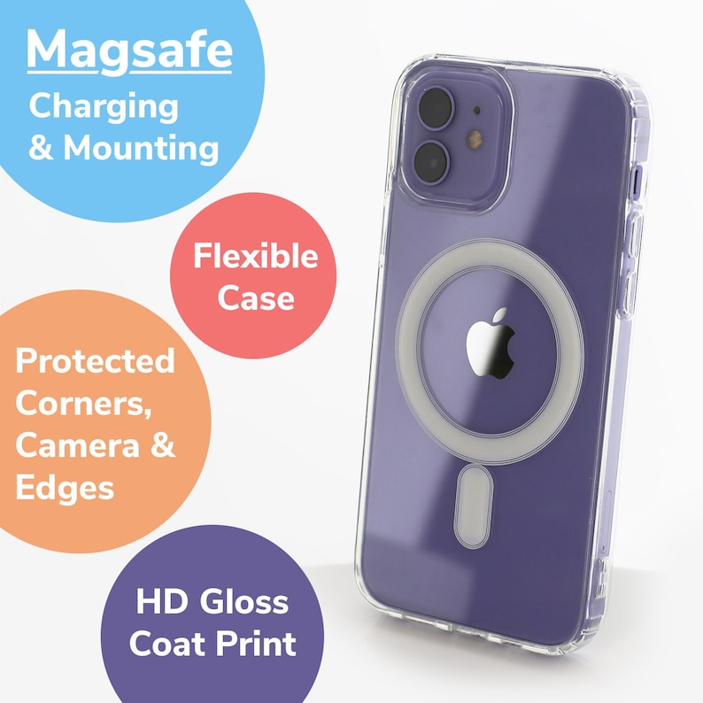 Gel Phone case | MagSafe Compatible | For Samsung and iPhones 16, 17, Air | Personalised Photo case image 2