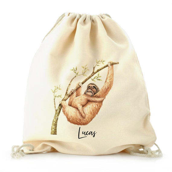 Personalised Lion Drawstring Bag Customised With Name, Ideal for Kids  Football, PE and Games Bag - Etsy