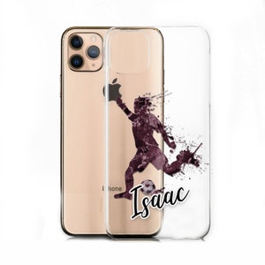 Personalised Football phone case with name or initial on a plastic hard cover for Huawei models