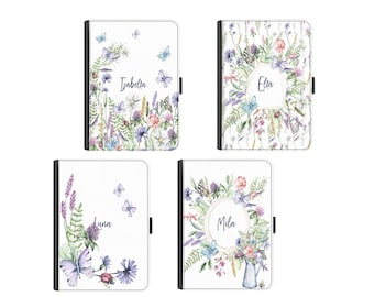 Universal Pu Leather tablet case  butterfly and flower design for Lenovo, Huawei, Nokia, Xiaomi, Samsung, Sony or Alcatel Wallet cover