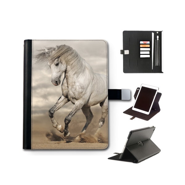 Universal horse Pu Leather tablet case forLenovo, Huawei, Nokia, Xiaomi, Samsung, Sony or Alcatel with a Flip Wallet 360 Swivel