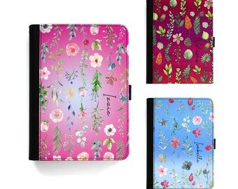 Universal Pu Leather tablet case for Lenovo, Huawei, Nokia, Xiaomi, Samsung, Sony or Alcatel Personalised Flower design