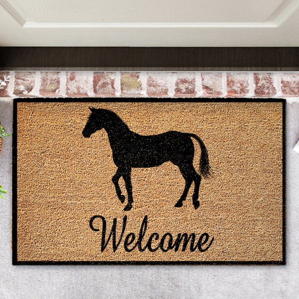 Horse Coir Door Mat Etsy