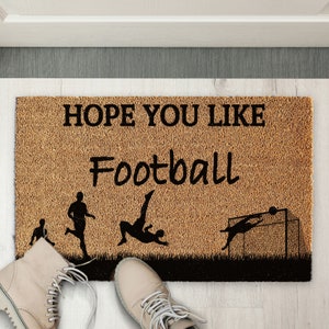 Large Door mat Hope you like Football | Coir Door mat | Welcome Rug | Football Mat