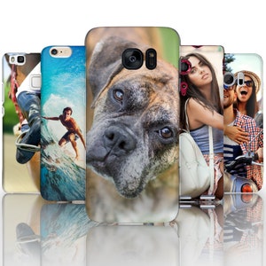Personalized phone case ass your own photos- hard plastic for Sony 5II 10III XA2 L3 Z3, LG K10 K4 G7 Q8, Lenovo K8 Note