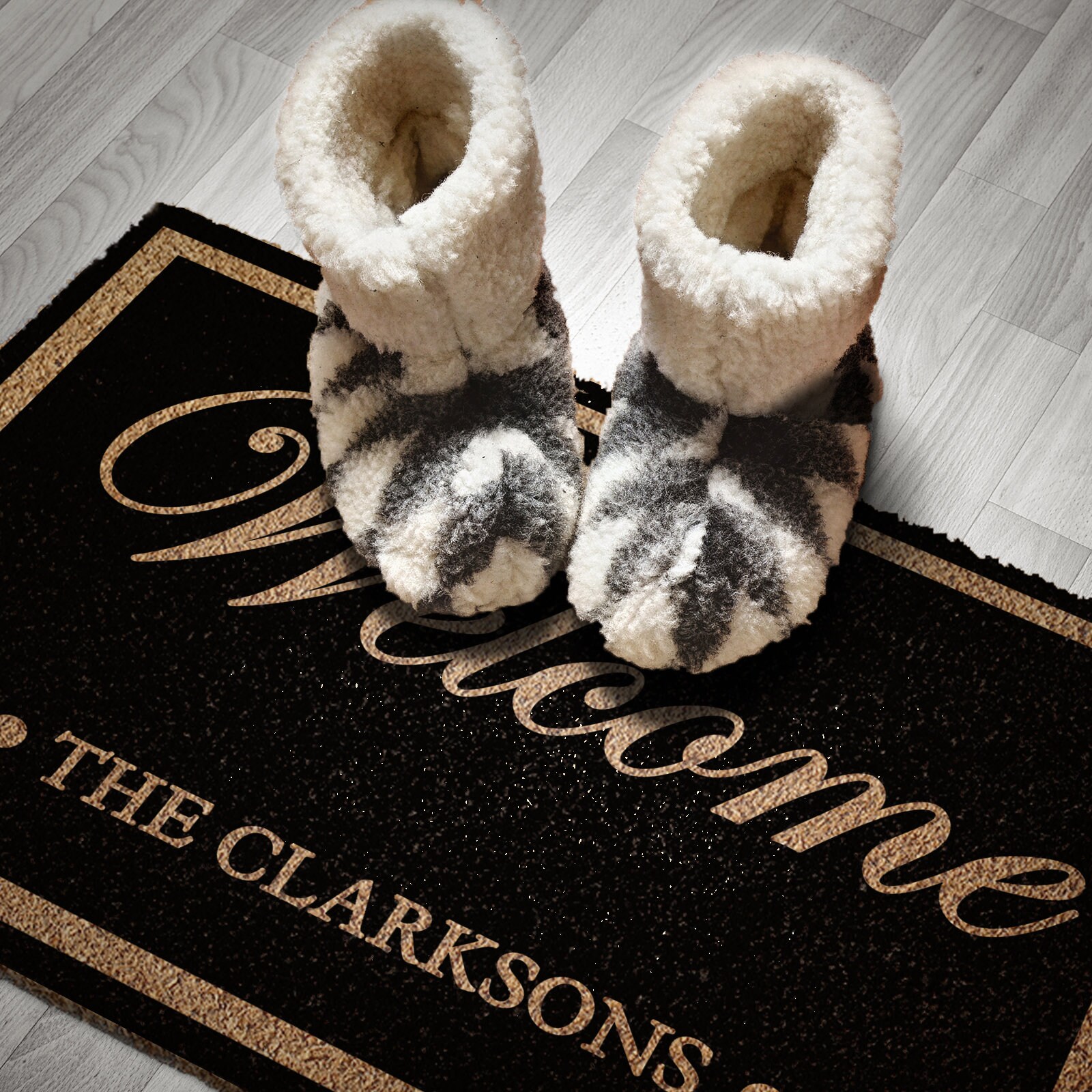 Custom Doormat with Welcome and name | Coir Door mat | Personalised Welcome Rug | Front door Mat