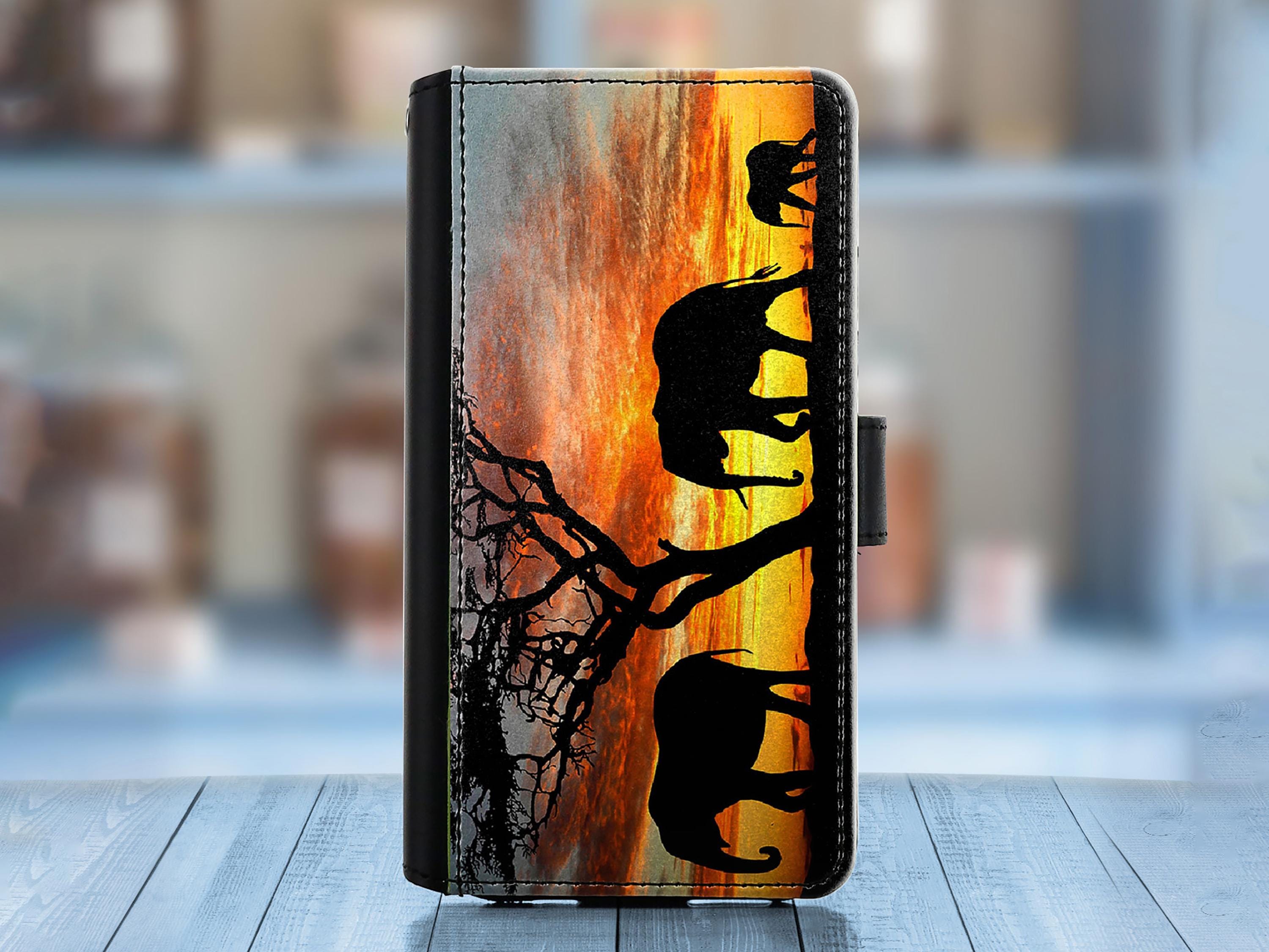 Leather phone case Personalized for HTC desire 620 626 816 M8 M7 One A9 U11 U12 U Play Custom PU wallet cover with Giraffe, Elephant