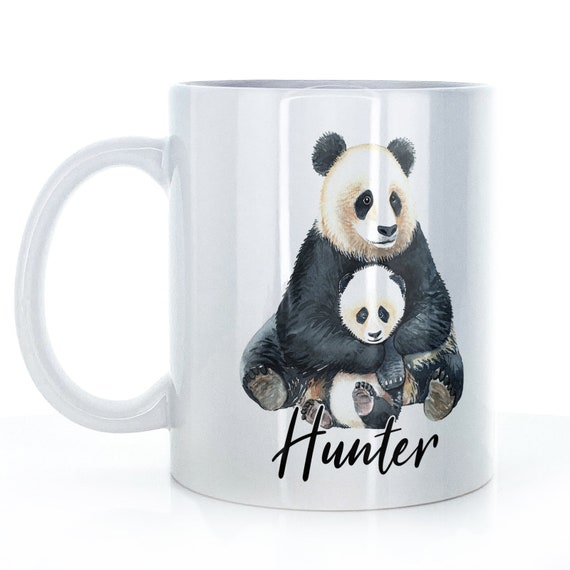 Tazza panda personalizzata con testo