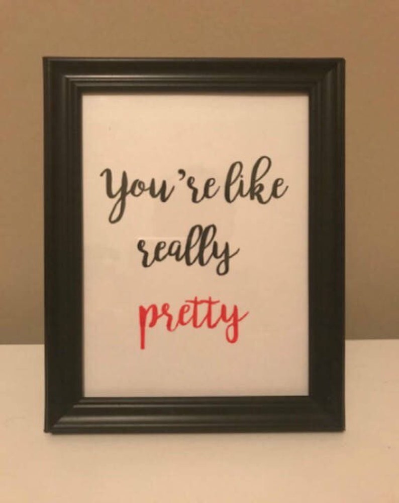 Kalligrafie citaat je net als echt mooi Etsy