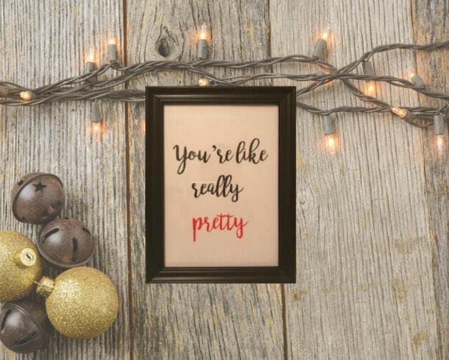 Kalligrafie citaat je net als echt mooi Etsy