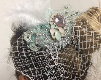 white mint green and ligth pink