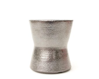 3 inch Metallic Black Ceramic Planter Pot: Handmade Stoneware, Texas