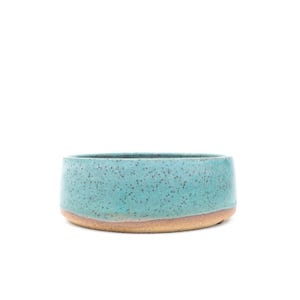 Teal Ceramic Bonsai Pot: Turquoise Stoneware Planter, Texas Pottery