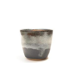 2.75" Small Ceramic Succulent Planter: Black Glitter Speckled Stoneware