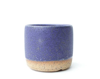 2.5" Blue Miniature Planter | Ceramic Handmade Succulent Plant Pot
