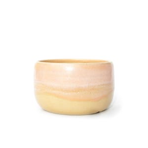 4.25" Pastel Sunset Planter Pot: Wheel Thrown Stoneware, Texas Artisan Pottery