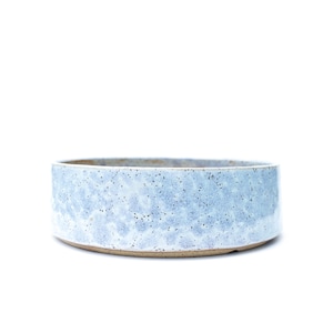 Handmade Light Blue Bonsai Pot: Texas Artisan Pottery Planter