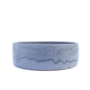 7" Handmade Grey Stoneware Bonsai Pot: Wheel Thrown Planter, Freeze Safe