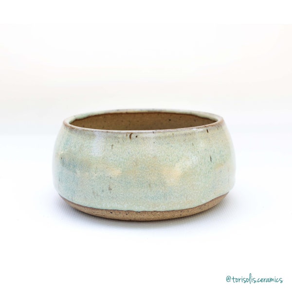 Kusamono Pot 4"  | Pastel Wheel Thrown Round Ceramic Planter with Drainage | Succulent & Cactus | Small Batch Pottery | Handmade Texas