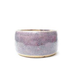 4.25" Speckled Purple Ceramic Plant Pot: Wheel Thrown Stoneware Planter
