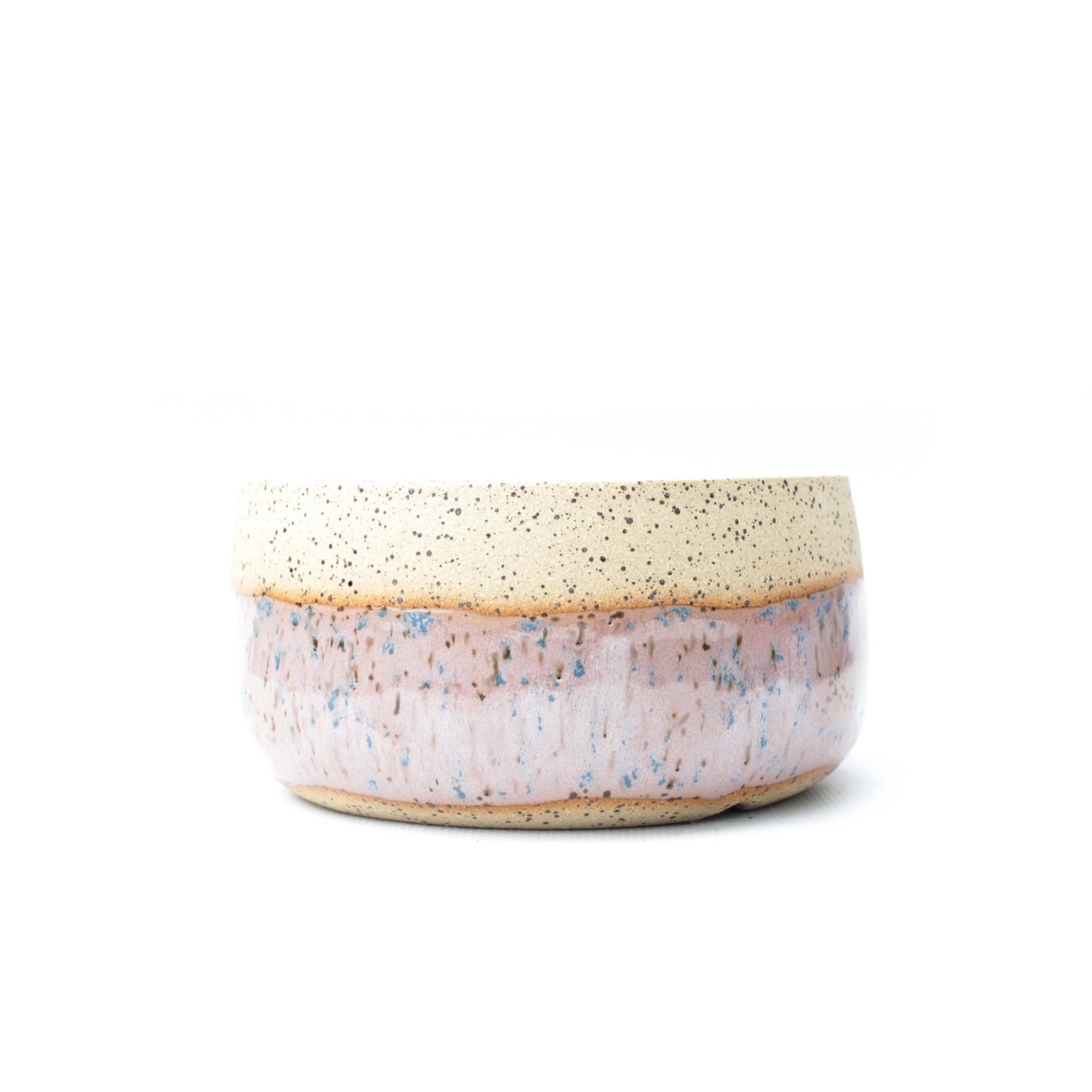 Pink Ceramic Planter 4.5" | Wheel Thrown Plant Pot with Drainage for Succulent or Cactus | Small Batch Studio Pottery Handmade in Texas USA