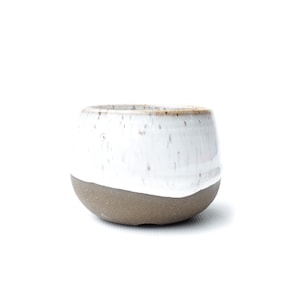 2.75 inch White Miniature Planter | Ceramic Handmade Succulent Plant Pot